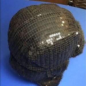Cute black sequin hat